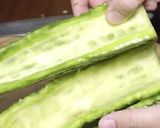 A picture of step 1 of Sautéed Bitter Gourd (Ginisang Ampalaya).