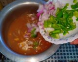 A picture of step 3 of Chicken jalfrezi.