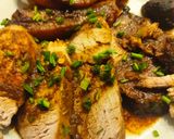 Foto del paso 8 de la receta Solomillo de Cerdo en Papillote con Salsa Hoisin, Naranja y Miel, con Patatas rústicas