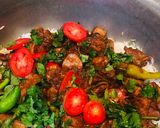 A picture of step 12 of Chicken biryani.