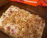 A picture of step 5 of Chicken cordon bleu.