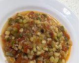 A picture of step 7 of Calabacitas con Elote.