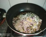 A picture of step 8 of Sookhi Arbi.