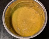 A picture of step 4 of Dill and carrot soup with fennel oil dressing.