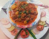 आलू सोयाबीन की रसीली सब्जी(Aloo soyabeen ki raseeli sabzi recipe in hindi) रेसिपी चरण 6 फोटो