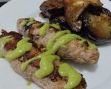 Foto del paso 9 de la receta: Pinchos de pollo con berenjenas salteadas teriyaki🍗🥙🧆