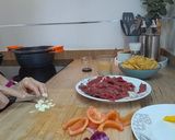 Foto del paso 2 de la receta: Pasta huancaína con ternera saltado peruana