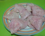 Foto del paso 1 de la receta: Escalopines de pollo rellenos al cabrales