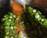 A picture of step 3 of Chatpati Okra...