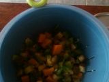Relleno de pollo y verduras para empanadas o tarta, a mi manera