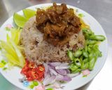 รูปขั้นตอนการทำที่ 10 ของ ข้าวคลุกกะปิกับหมูสามชั้นสไลซ์หวาน