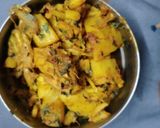 A picture of step 4 of Kathal ki sabji.
