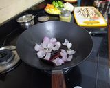 A picture of step 13 of Schezwan curry.