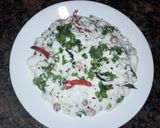 A picture of step 4 of Curd Rice.