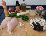 Foto del paso 1 de la receta: Pollo con verduras al wok