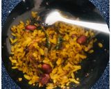 A picture of step 2 of Peanuts poha.