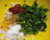 A picture of step 1 of Paneer potato cutlet.