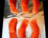 A picture of step 1 of Salmon in honey glaze.