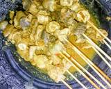 Sate Jeroan Ayam Bumbu Lapis, Panggang Teflon langkah memasak 4 foto