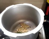 A picture of step 2 of Coconut milk with peas pulav.