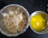 A picture of step 1 of Gulab jamun cheese cake.