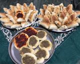 صورة لخطوة 5 من وصفة معجنات ياسمينة المنوعة بسبانخ وبطاطا وفليفلة وزعتر 😍😋