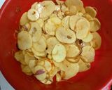 A picture of step 1 of Fried potatoes with onion#5orlessingredientschallenge.