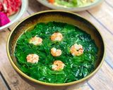 Hình bước làm 3 của món Canh Rau Tập Tàng Nấu Tôm Tươi