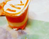 A picture of step 13 of Orange Marble Swiss Roll.