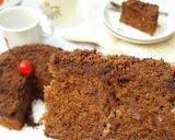 Foto langkah ke 9 dari resep Choco Crumble Banana Cake.