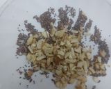 A picture of step 1 of Nuts chocolate.