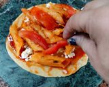 पास्ता पिज़्ज़ा (Pasta Pizza recipe in hindi) रेसिपी चरण 3 फोटो