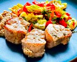 A picture of step 6 of Seared Pork Medallions in Creamy Mushroom Sauce from Tastypinch.