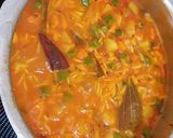 A picture of step 5 of Gujarati khada bhat.