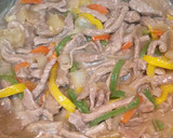 Foto del paso 6 de la receta: Ternera tres pimientos con arroz🍛