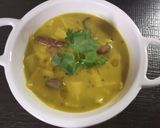 A picture of step 3 of Dal dhokli.