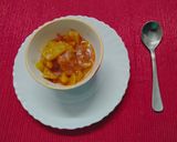 A picture of step 4 of #CR#NVM#Raw papaya curry.