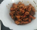 A picture of step 2 of Tandoori chicken cigars.
