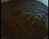 A picture of step 1 of Haryali or Chutney kaleji.