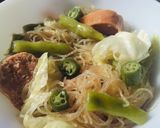 A picture of step 6 of Rice Vermicelli With Sausages (Asian Bihon Noodles with a Twist).