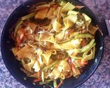 Foto del paso 5 de la receta: Fetuccini o cinta gruesa, salteado con vegetales. #Mercado