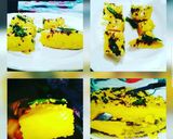 A picture of step 3 of Besan Dhokla🍱.
