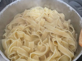 Pasta con salsa de verduras