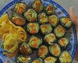 Hình bước làm 3 của món 😋Kimbap khoai lang 🍠eatclean