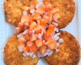 A picture of step 1 of Aloo tikki chaat.