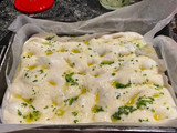 Focaccia rellena ajo y perejil