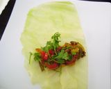 A picture of step 3 of Cabbage Spring Roll.