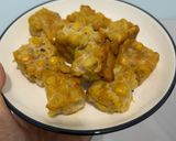 Hình bước làm 1 của món Tempeh sốt vang thuần chay