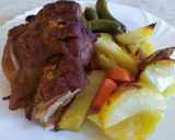Sült csülök körettel recept fázis 4 fotója