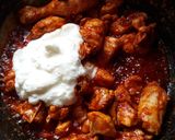 A picture of step 5 of Chicken Changezi.